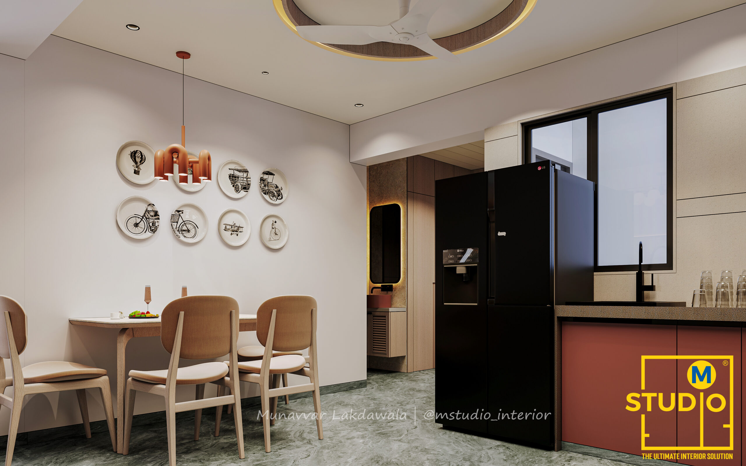 2BHK interior design Surat by M STUDIO