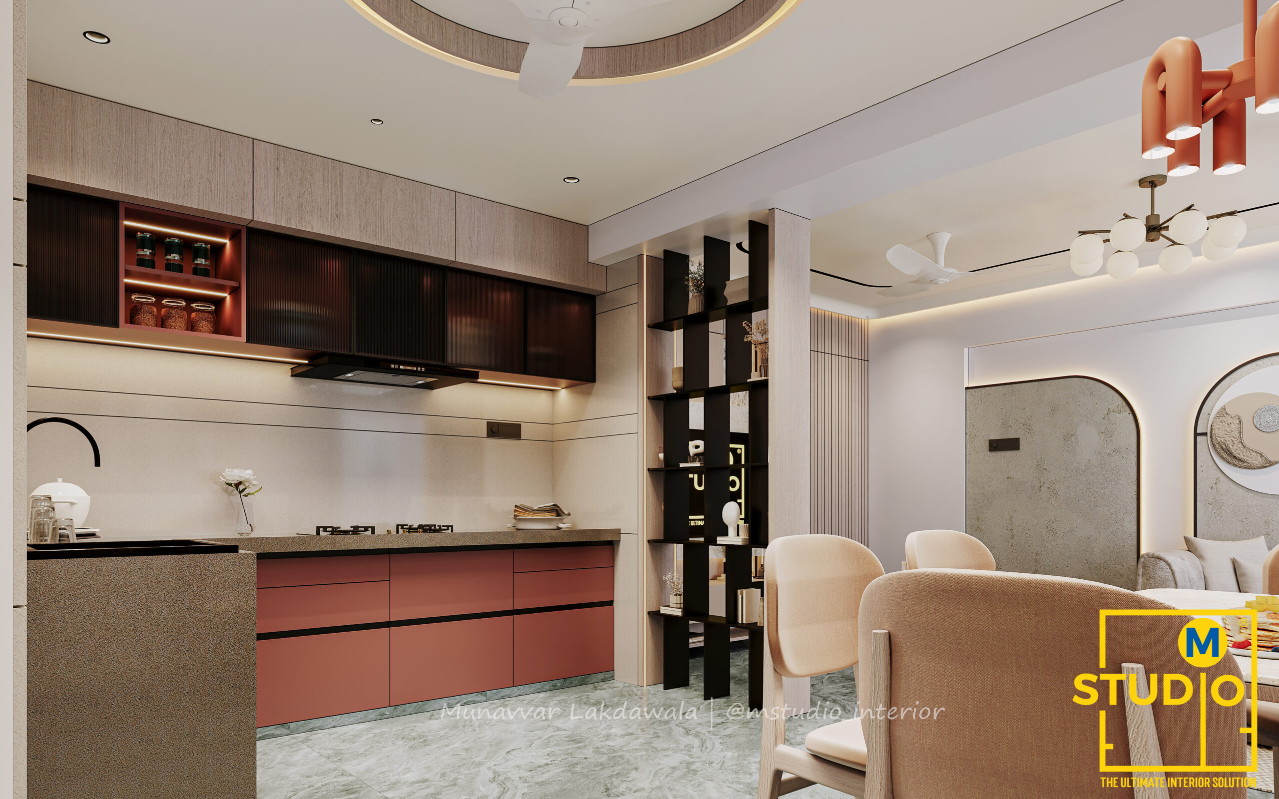 2BHK interior design Surat by M STUDIO
